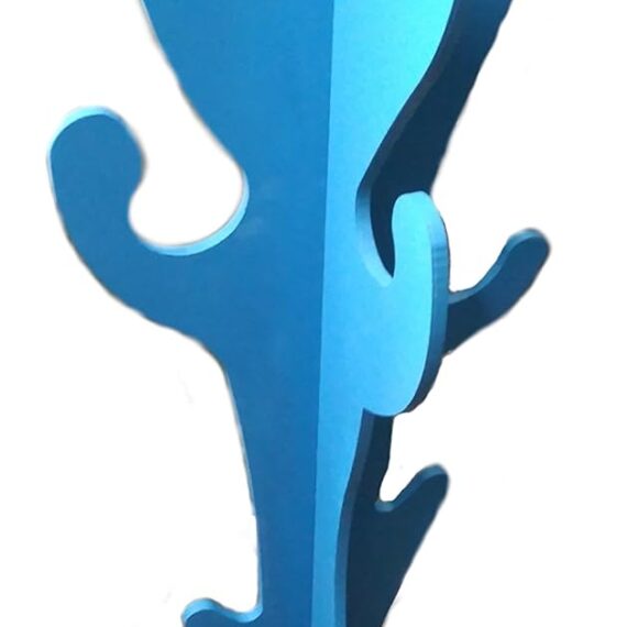 PERCHERO FORMA DE CACTUS AZUL  ALTURA 122 CM